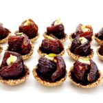 Dates, sesame, tahini paste, pistachio, dark chocolate