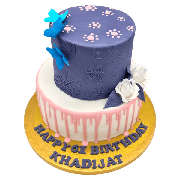 The Navy Blue Birthday Cake