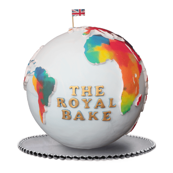 world map cake
